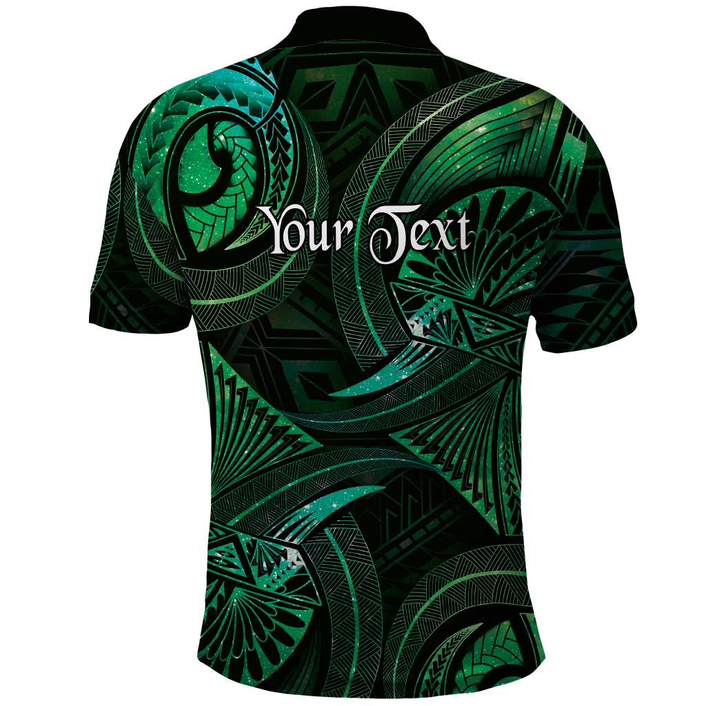 Personalised Polynesia Zodiac Taurus Polo Shirt Galaxy Polynesian Pattern Chest Tattoo Style