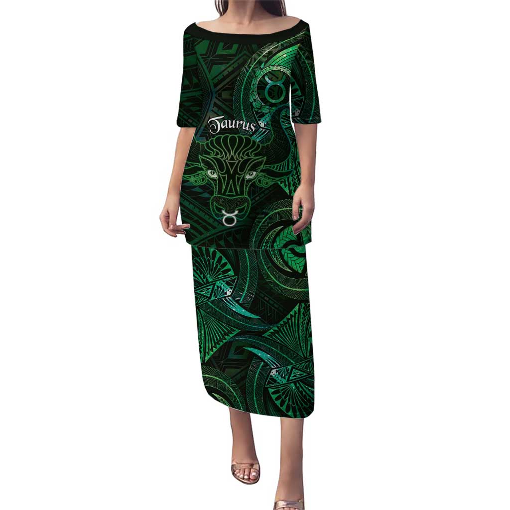 Personalised Polynesia Zodiac Taurus Puletasi Galaxy Polynesian Pattern Chest Tattoo Style