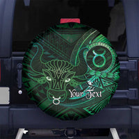 Personalised Polynesia Zodiac Taurus Spare Tire Cover Galaxy Polynesian Pattern Chest Tattoo Style