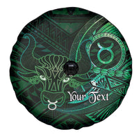 Personalised Polynesia Zodiac Taurus Spare Tire Cover Galaxy Polynesian Pattern Chest Tattoo Style