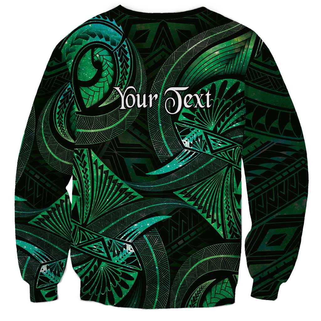 Personalised Polynesia Zodiac Taurus Sweatshirt Galaxy Polynesian Pattern Chest Tattoo Style