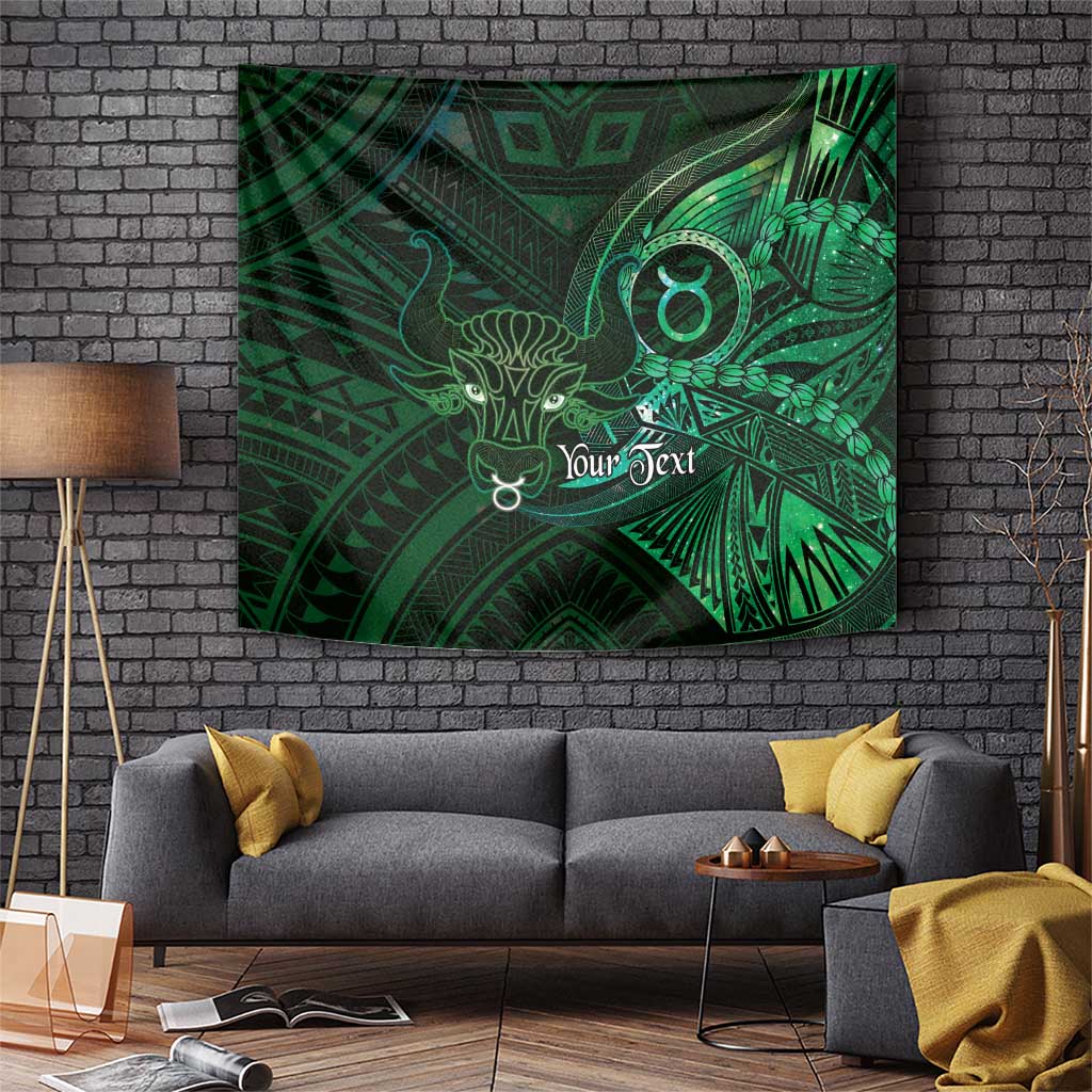Personalised Polynesia Zodiac Taurus Tapestry Galaxy Polynesian Pattern Chest Tattoo Style