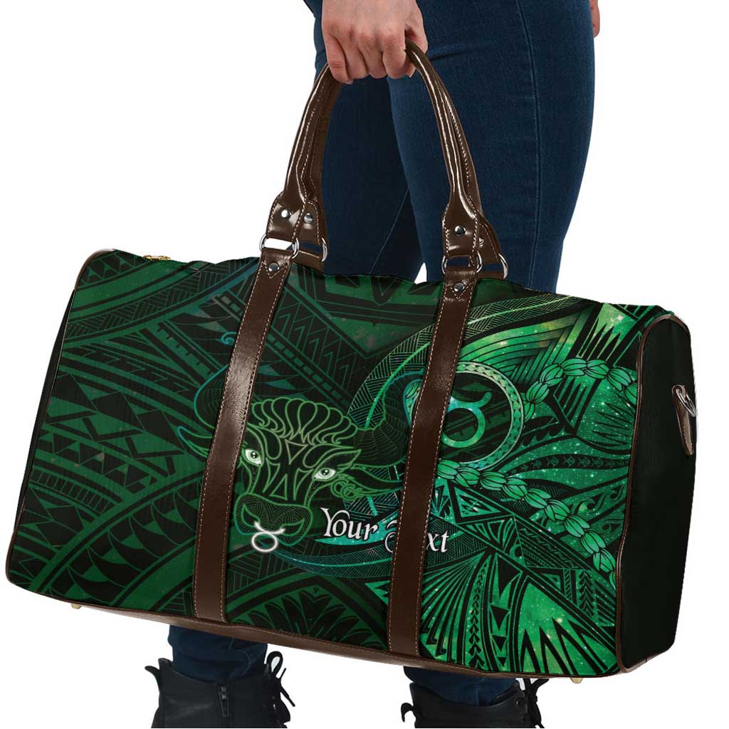Personalised Polynesia Zodiac Taurus Travel Bag Galaxy Polynesian Pattern Chest Tattoo Style