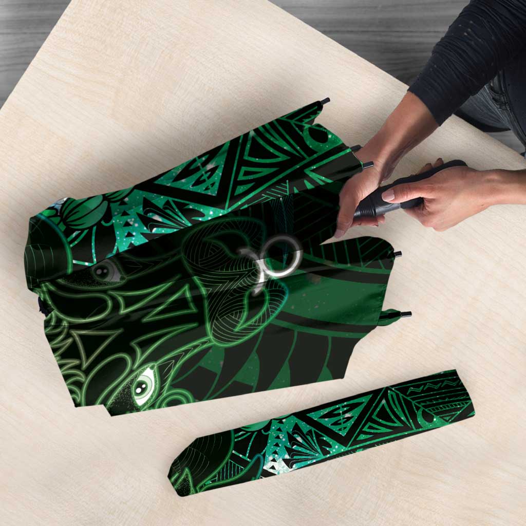 Personalised Polynesia Zodiac Taurus Umbrella Galaxy Polynesian Pattern Chest Tattoo Style