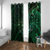 Personalised Polynesia Zodiac Taurus Window Curtain Galaxy Polynesian Pattern Chest Tattoo Style