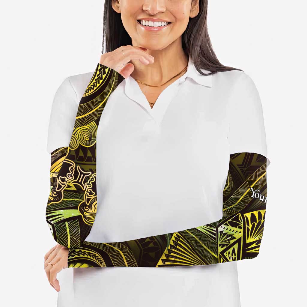 Personalised Polynesia Zodiac Gemini Arm Sleeves Galaxy Polynesian Pattern Chest Tattoo Style