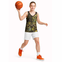 Personalised Polynesia Zodiac Gemini Basketball Jersey Galaxy Polynesian Pattern Chest Tattoo Style