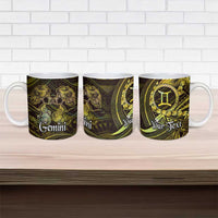 Personalised Polynesia Zodiac Gemini Ceramic Mug Galaxy Polynesian Pattern Chest Tattoo Style