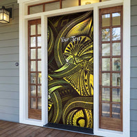 Personalised Polynesia Zodiac Gemini Door Cover Galaxy Polynesian Pattern Chest Tattoo Style