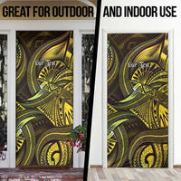 Personalised Polynesia Zodiac Gemini Door Cover Galaxy Polynesian Pattern Chest Tattoo Style