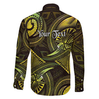 Personalised Polynesia Zodiac Gemini Family Matching Off The Shoulder Long Sleeve Dress and Hawaiian Shirt Galaxy Polynesian Pattern Chest Tattoo Style