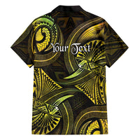 Personalised Polynesia Zodiac Gemini Family Matching Summer Maxi Dress and Hawaiian Shirt Galaxy Polynesian Pattern Chest Tattoo Style