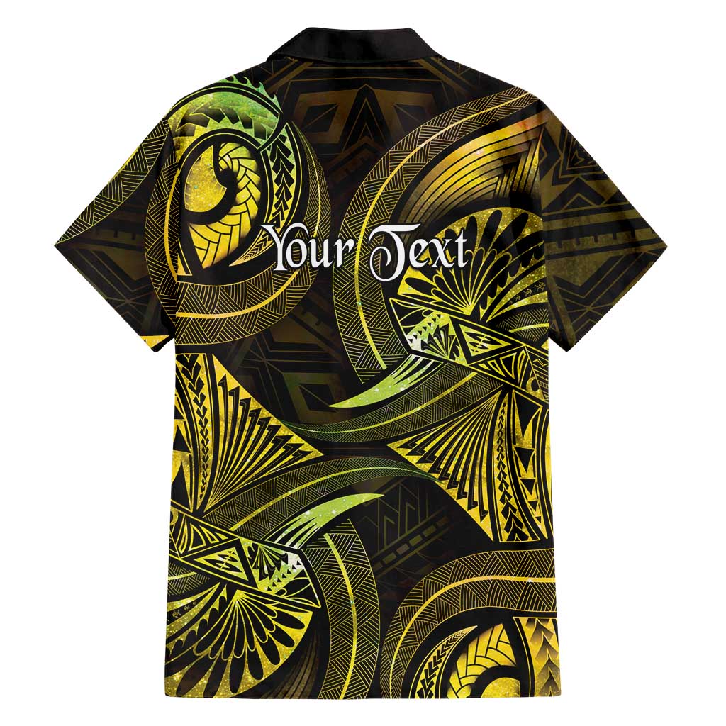Personalised Polynesia Zodiac Gemini Family Matching Tank Maxi Dress and Hawaiian Shirt Galaxy Polynesian Pattern Chest Tattoo Style