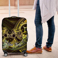 Personalised Polynesia Zodiac Gemini Luggage Cover Galaxy Polynesian Pattern Chest Tattoo Style