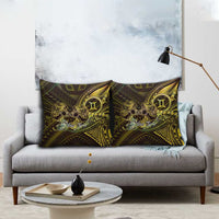 Personalised Polynesia Zodiac Gemini Pillow Cover Galaxy Polynesian Pattern Chest Tattoo Style