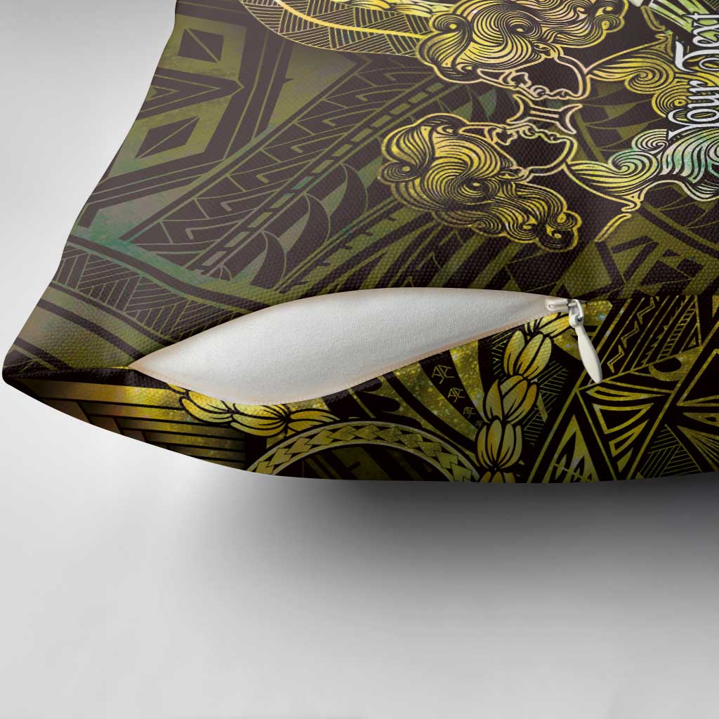 Personalised Polynesia Zodiac Gemini Pillow Cover Galaxy Polynesian Pattern Chest Tattoo Style