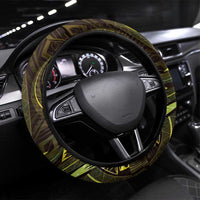 Polynesia Zodiac Gemini Steering Wheel Cover Galaxy Polynesian Pattern Chest Tattoo Style