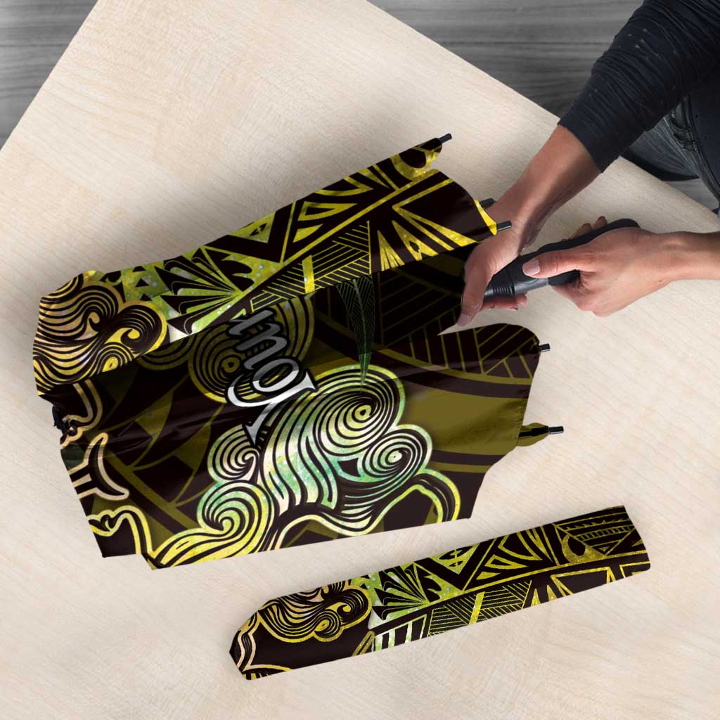 Personalised Polynesia Zodiac Gemini Umbrella Galaxy Polynesian Pattern Chest Tattoo Style