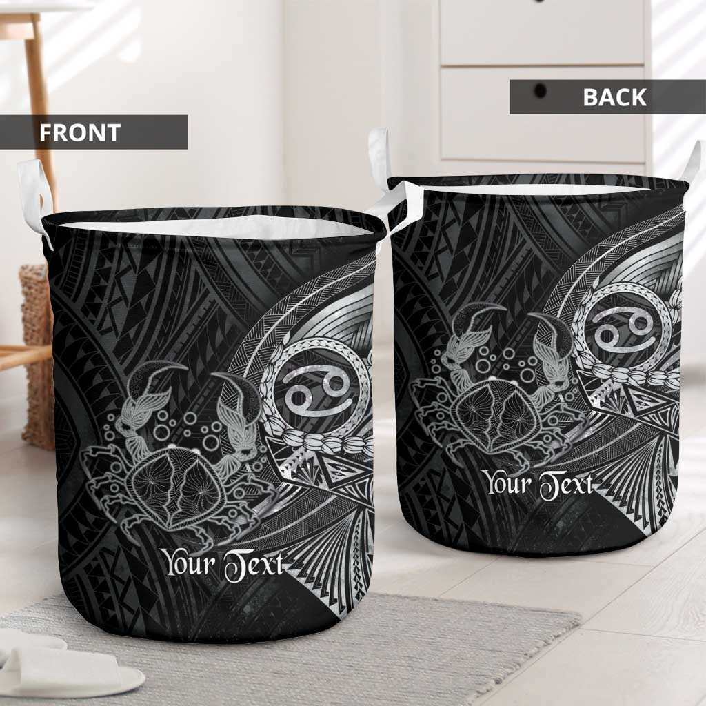 Personalised Polynesia Zodiac Cancer Laundry Basket Galaxy Polynesian Pattern Chest Tattoo Style