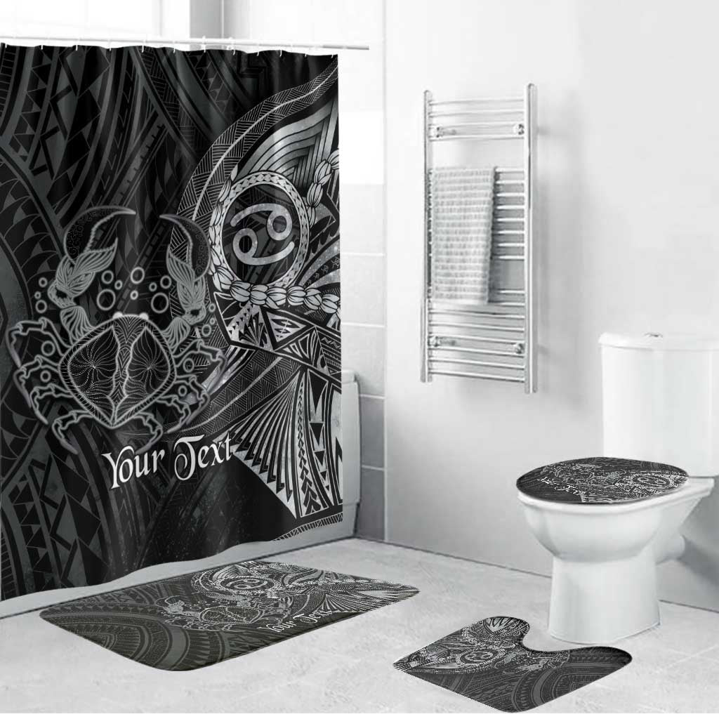 Personalised Polynesia Zodiac Cancer Bathroom Set Galaxy Polynesian Pattern Chest Tattoo Style