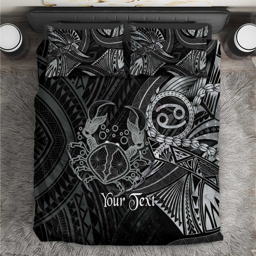 Personalised Polynesia Zodiac Cancer Bedding Set Galaxy Polynesian Pattern Chest Tattoo Style