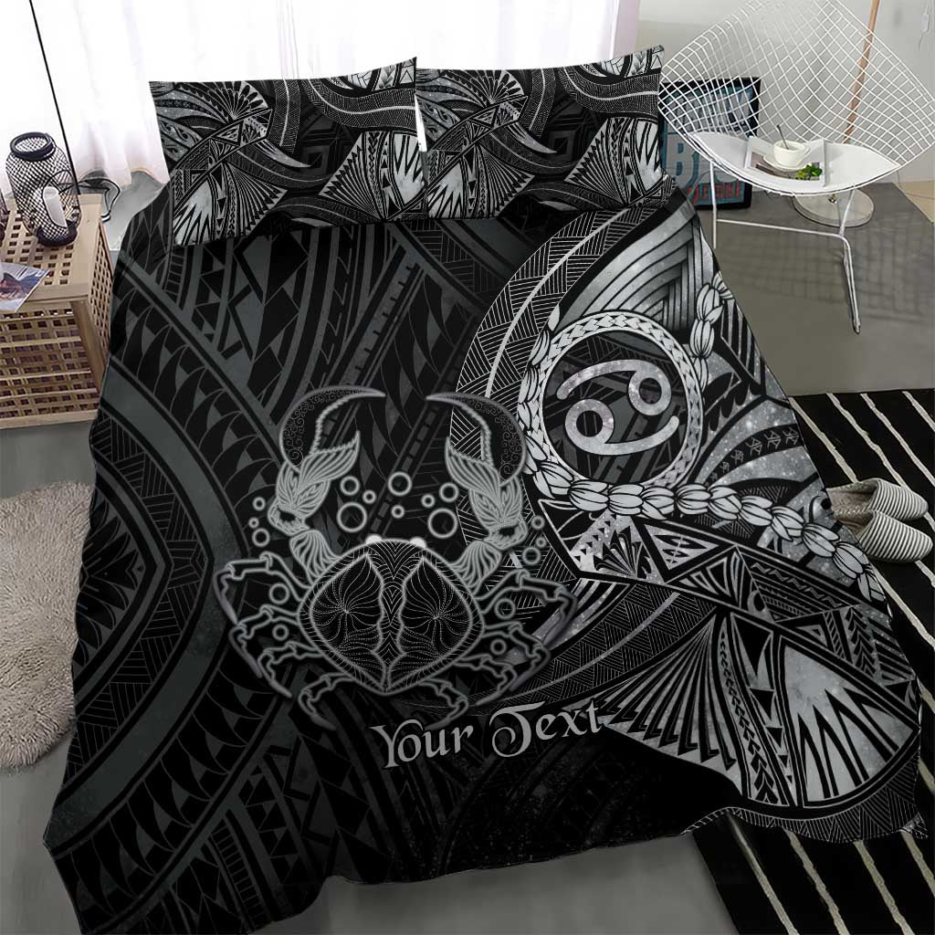Personalised Polynesia Zodiac Cancer Bedding Set Galaxy Polynesian Pattern Chest Tattoo Style