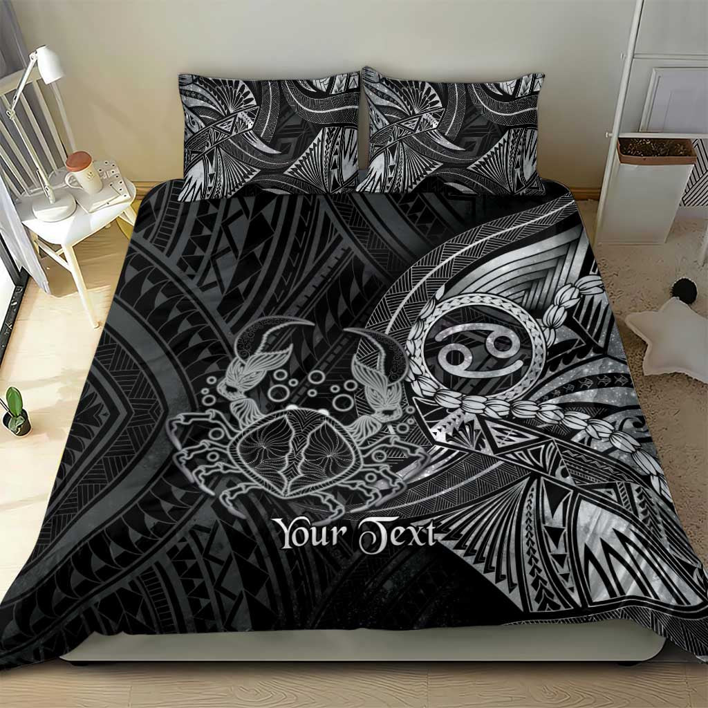 Personalised Polynesia Zodiac Cancer Bedding Set Galaxy Polynesian Pattern Chest Tattoo Style