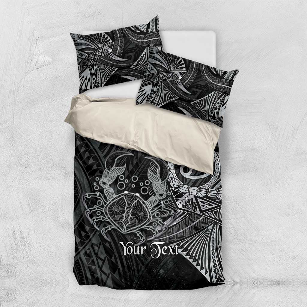 Personalised Polynesia Zodiac Cancer Bedding Set Galaxy Polynesian Pattern Chest Tattoo Style
