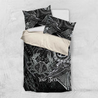 Personalised Polynesia Zodiac Cancer Bedding Set Galaxy Polynesian Pattern Chest Tattoo Style