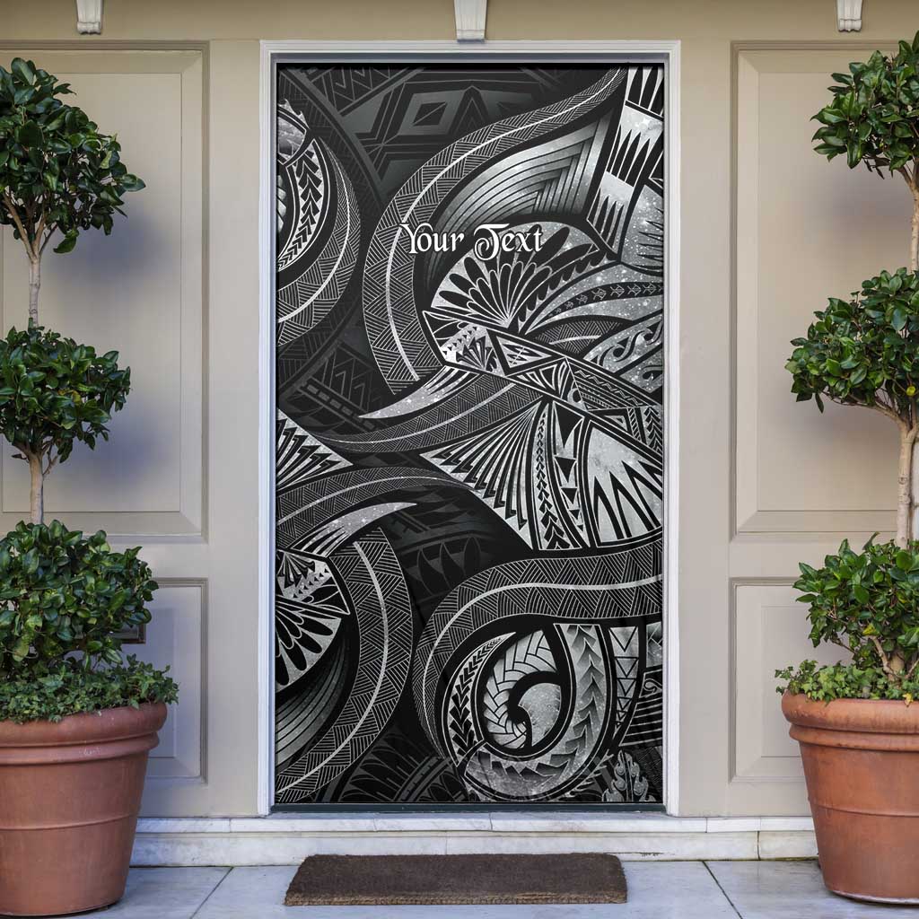 Personalised Polynesia Zodiac Cancer Door Cover Galaxy Polynesian Pattern Chest Tattoo Style