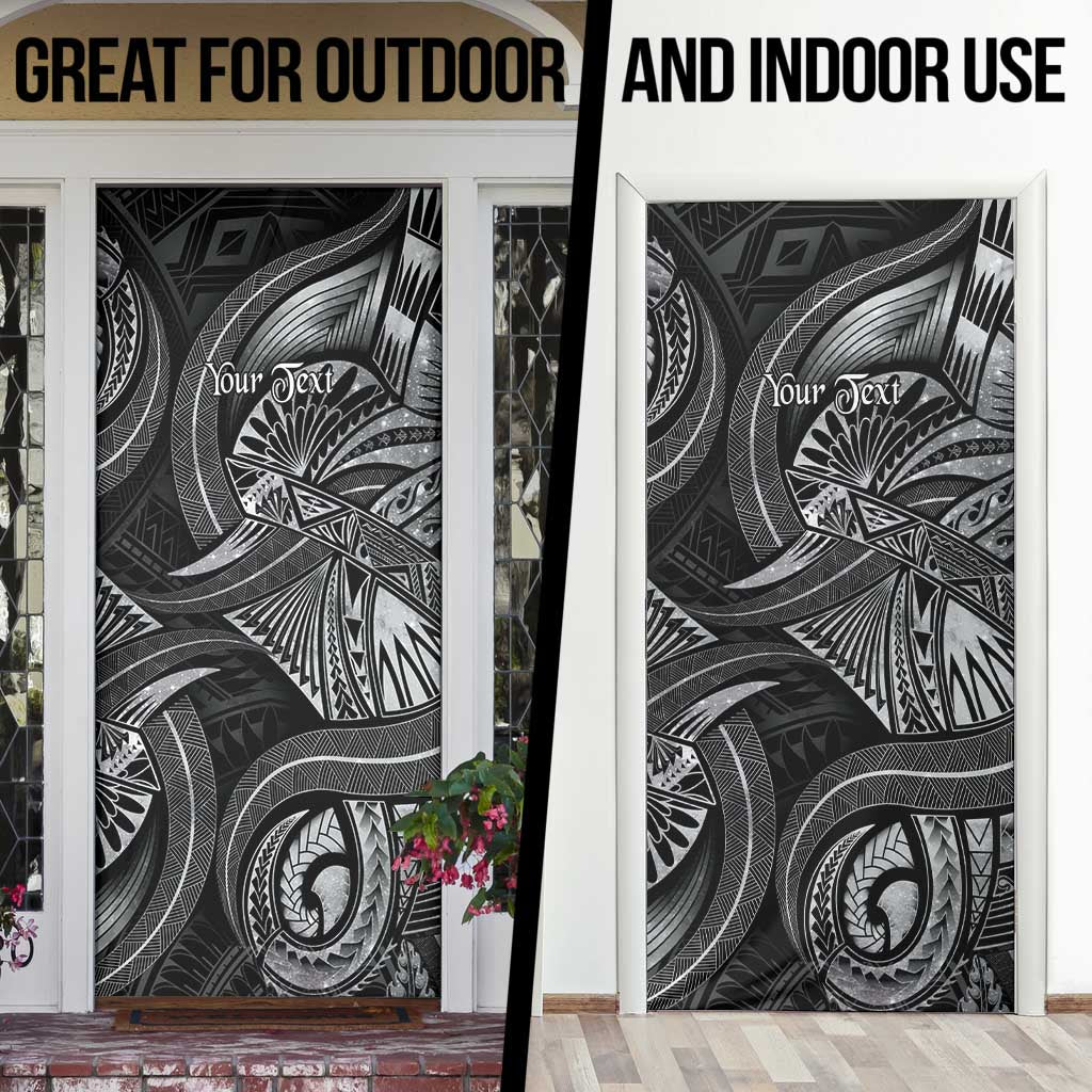 Personalised Polynesia Zodiac Cancer Door Cover Galaxy Polynesian Pattern Chest Tattoo Style