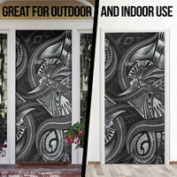 Personalised Polynesia Zodiac Cancer Door Cover Galaxy Polynesian Pattern Chest Tattoo Style
