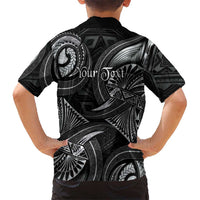 Personalised Polynesia Zodiac Cancer Family Matching Tank Maxi Dress and Hawaiian Shirt Galaxy Polynesian Pattern Chest Tattoo Style LT14 - Polynesian Pride