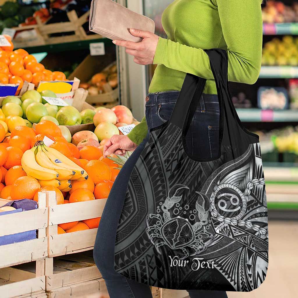 Personalised Polynesia Zodiac Cancer Grocery Bag Galaxy Polynesian Pattern Chest Tattoo Style