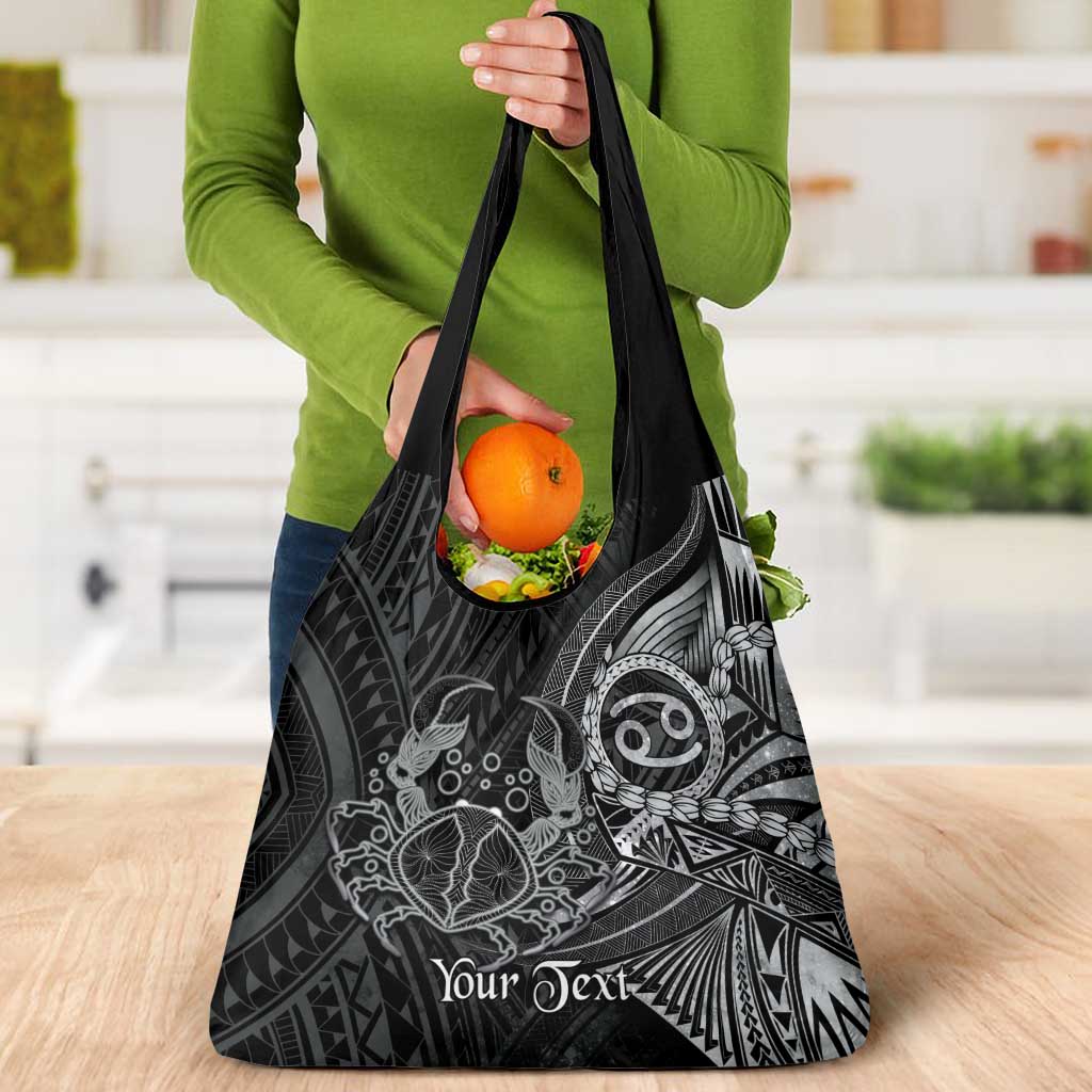 Personalised Polynesia Zodiac Cancer Grocery Bag Galaxy Polynesian Pattern Chest Tattoo Style