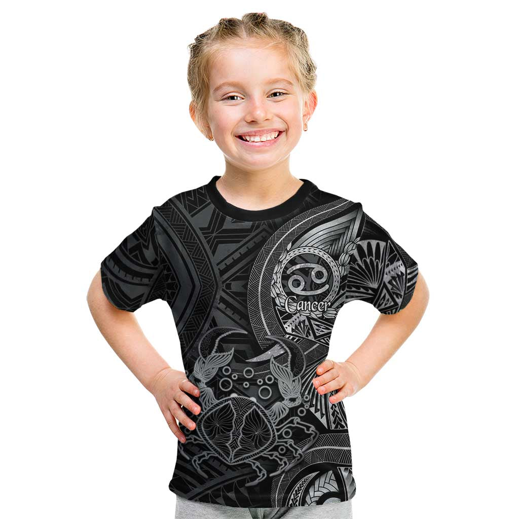 Personalised Polynesia Zodiac Cancer Kid T Shirt Galaxy Polynesian Pattern Chest Tattoo Style