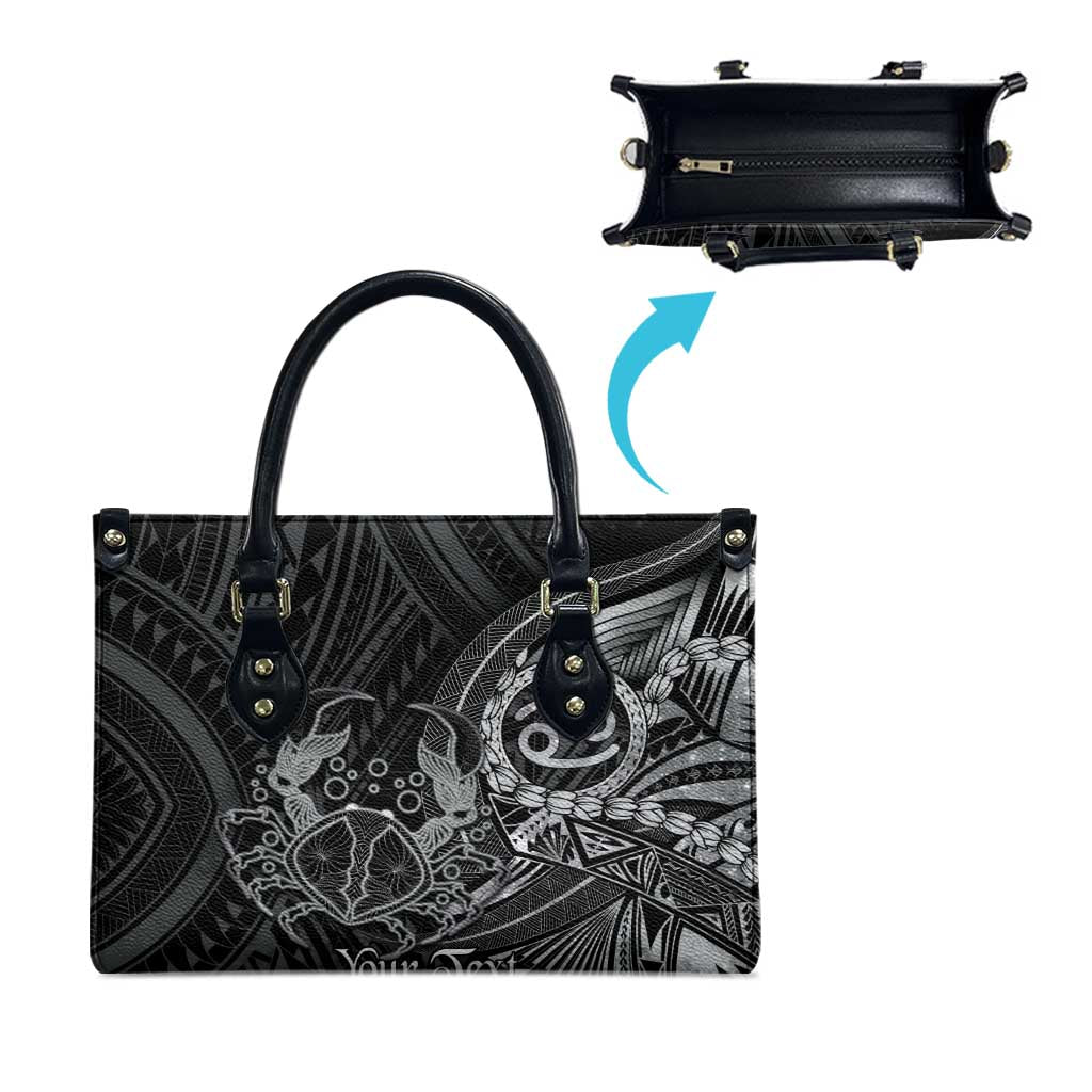 Personalised Polynesia Zodiac Cancer Leather Bag Galaxy Polynesian Pattern Chest Tattoo Style