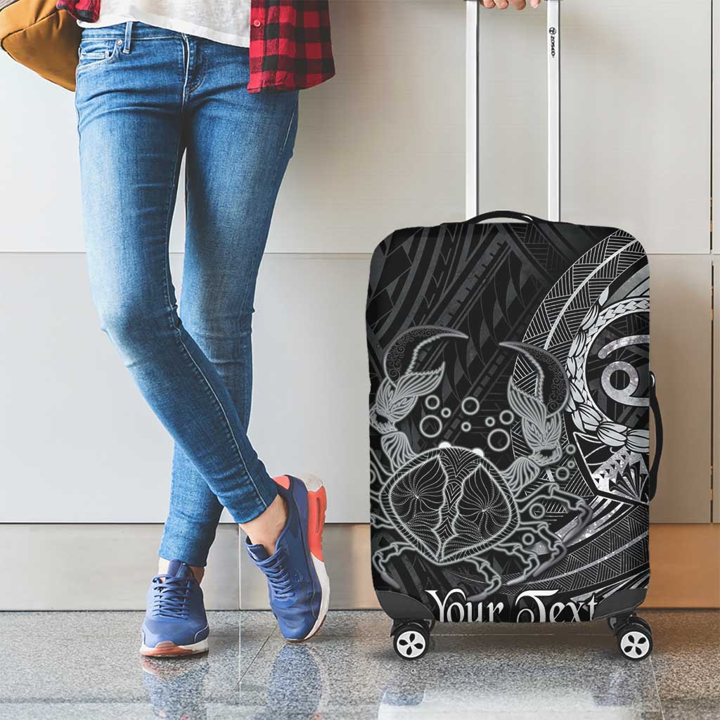Personalised Polynesia Zodiac Cancer Luggage Cover Galaxy Polynesian Pattern Chest Tattoo Style