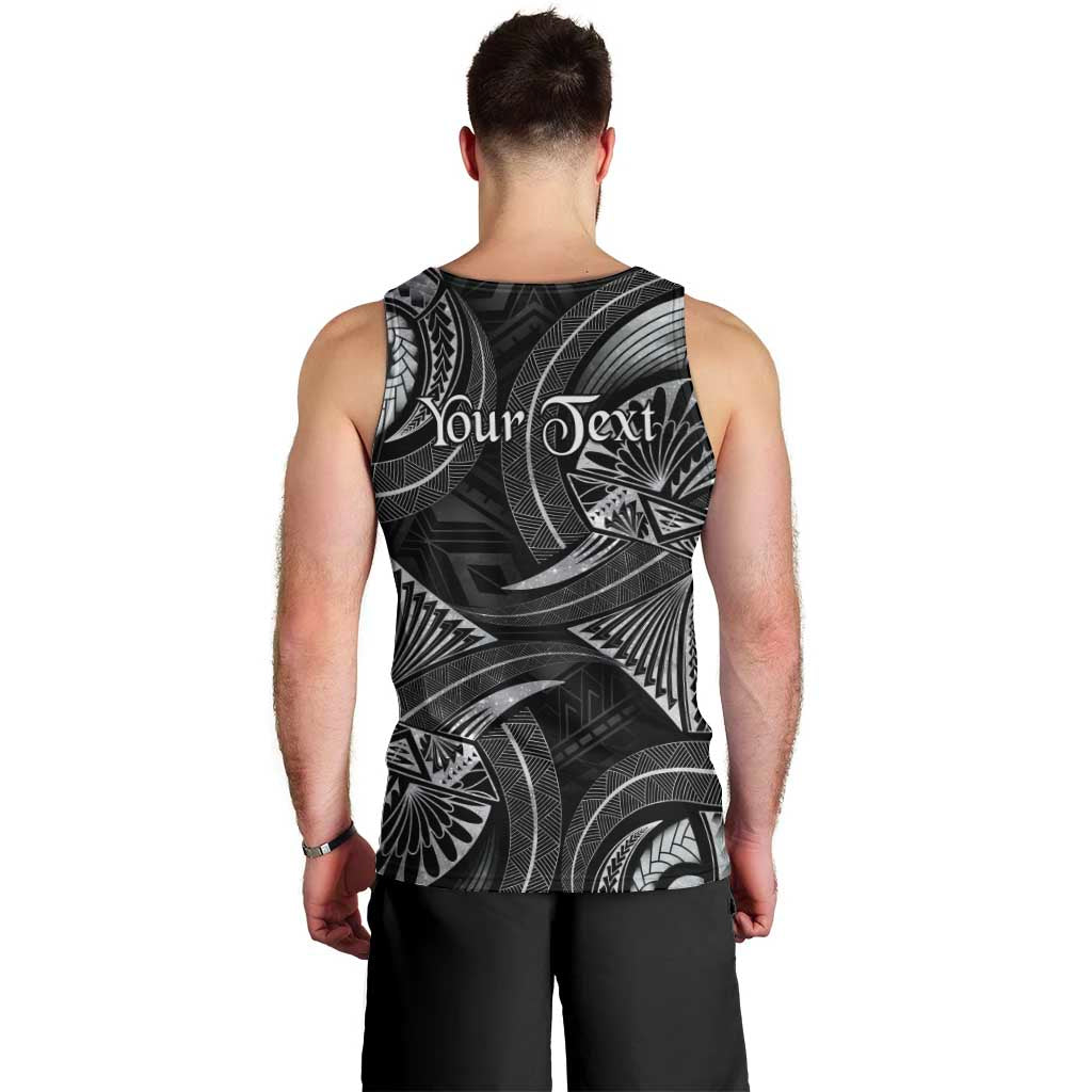 Personalised Polynesia Zodiac Cancer Men Tank Top Galaxy Polynesian Pattern Chest Tattoo Style
