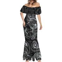 Personalised Polynesia Zodiac Cancer Mermaid Dress Galaxy Polynesian Pattern Chest Tattoo Style