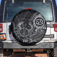 Personalised Polynesia Zodiac Cancer Spare Tire Cover Galaxy Polynesian Pattern Chest Tattoo Style