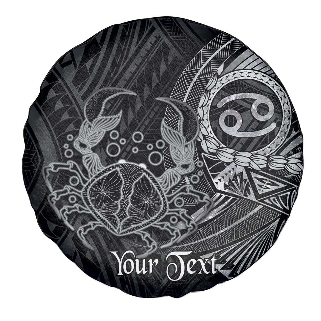 Personalised Polynesia Zodiac Cancer Spare Tire Cover Galaxy Polynesian Pattern Chest Tattoo Style