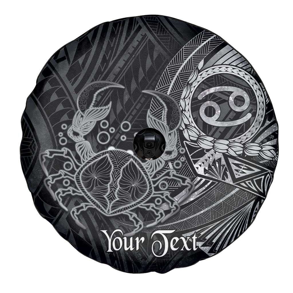 Personalised Polynesia Zodiac Cancer Spare Tire Cover Galaxy Polynesian Pattern Chest Tattoo Style
