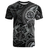 Personalised Polynesia Zodiac Cancer T Shirt Galaxy Polynesian Pattern Chest Tattoo Style