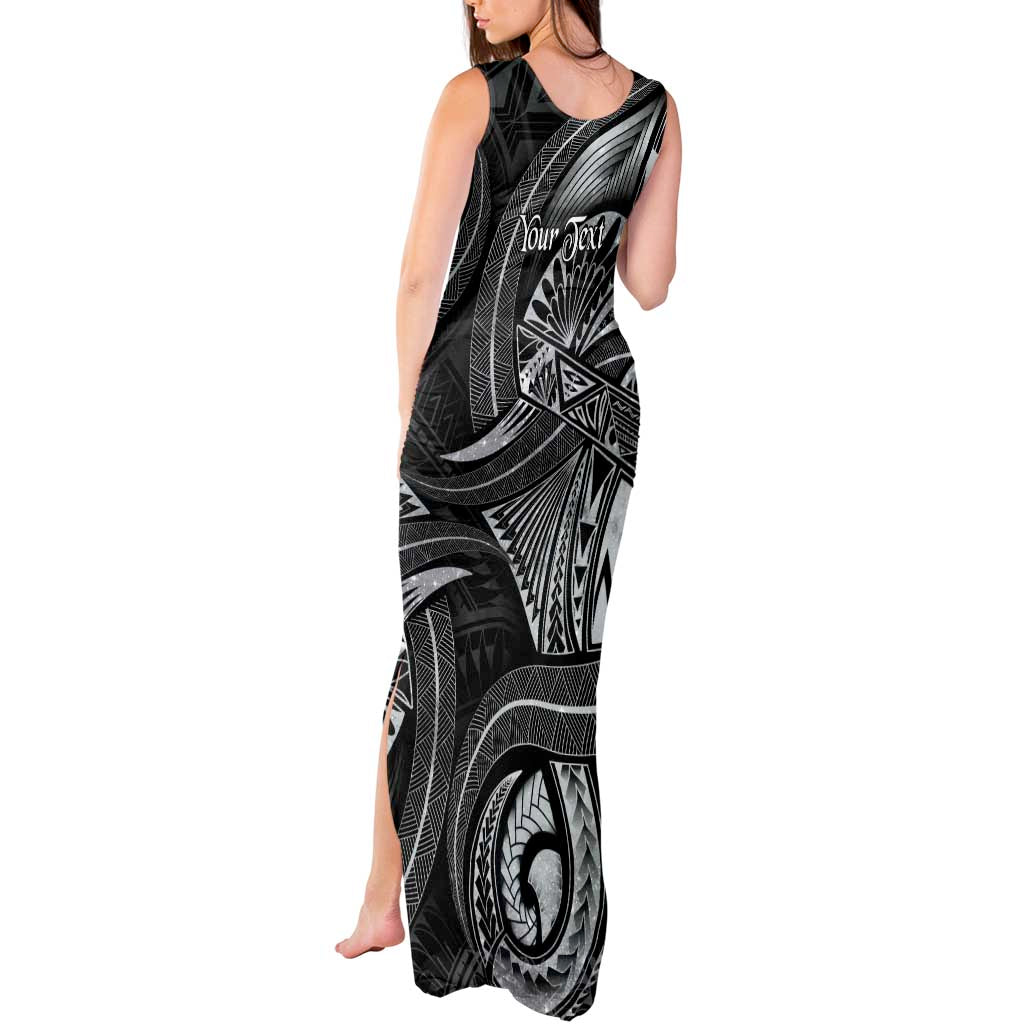 Personalised Polynesia Zodiac Cancer Tank Maxi Dress Galaxy Polynesian Pattern Chest Tattoo Style