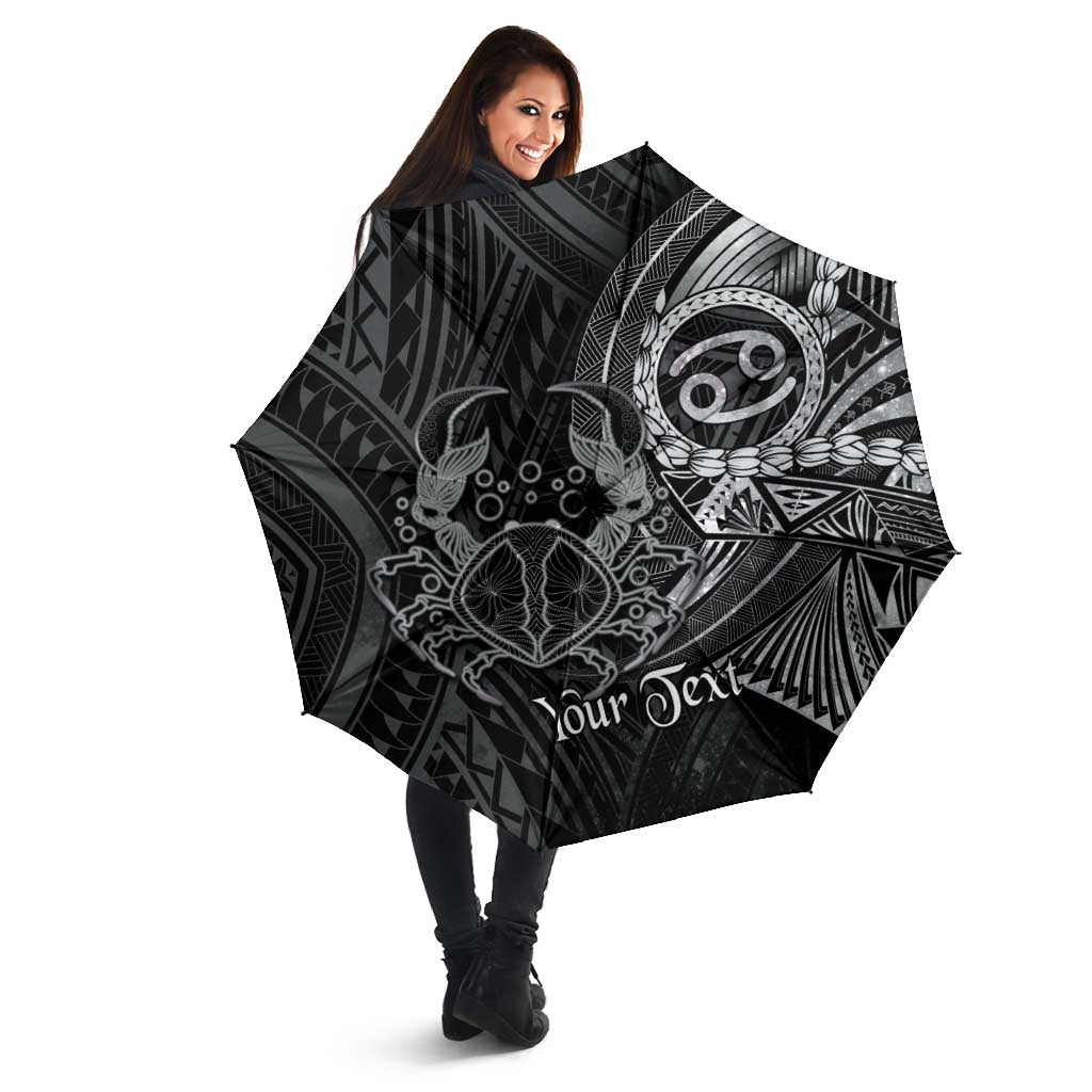 Personalised Polynesia Zodiac Cancer Umbrella Galaxy Polynesian Pattern Chest Tattoo Style