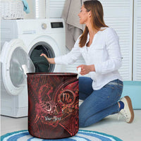 Personalised Polynesia Zodiac Scorpio Laundry Basket Galaxy Polynesian Pattern Chest Tattoo Style