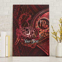 Personalised Polynesia Zodiac Scorpio Canvas Wall Art Galaxy Polynesian Pattern Chest Tattoo Style