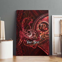 Personalised Polynesia Zodiac Scorpio Canvas Wall Art Galaxy Polynesian Pattern Chest Tattoo Style