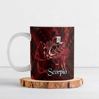 Personalised Polynesia Zodiac Scorpio Ceramic Mug Galaxy Polynesian Pattern Chest Tattoo Style